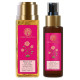 Forest Essentials Travel Size Facial Tonic Mist Pure Rosewater| 50 ml & Travel Size Delicate Facial Cleanser Mashobra Honey, Lemon & Rosewater| 50 ml Combo