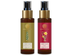 Forest Essentials Travel Size Body Mist Oudh & Green Tea| 50 ml & Travel Size Body Mist Nargis| 50 ml Combo