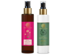 Forest Essentials Hydrating Facial Moisturiser Sandalwood & Orange Peel with SPF 25 | 130 ml & Facial Tonic Mist Pure Rosewater| 130 ml Combo