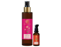 Forest Essentials SUN FLUID Tender Coconut Water with Turmeric & Basil Leaf SPF 50 | PA + +| 50 ml & Facial Tonic Mist Pure Rosewater| 130 ml Combo