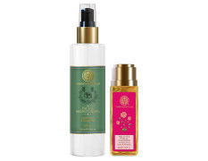 Forest Essentials Hydrating Facial Moisturiser Sandalwood & Orange Peel with SPF 25 | 130 ml & Travel Size Delicate Facial Cleanser Mashobra Honey, Lemon & Rosewater| 50 ml Combo