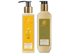 Forest essentials Silkening Shower Wash Mashobra Honey & Vanilla,200 ml & Silkening Shower Wash Oudh & Green Tea| 200 ml Combo