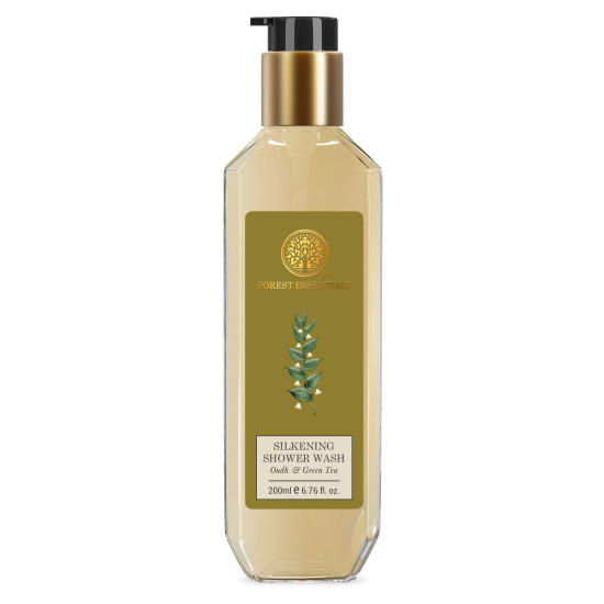 Forest essentials Silkening Shower Wash Mashobra Honey & Vanilla,200 ml & Silkening Shower Wash Oudh & Green Tea| 200 ml Combo