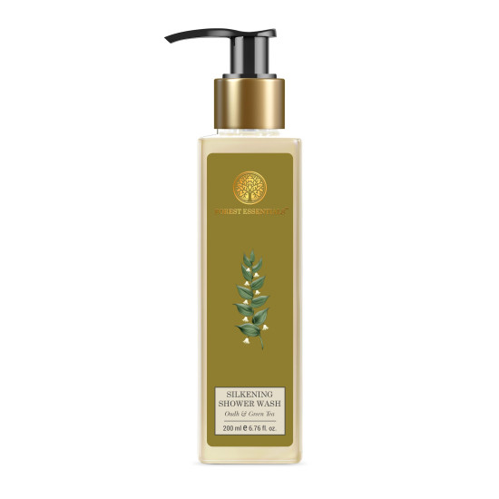 Forest essentials Silkening Shower Wash Mashobra Honey & Vanilla,200 ml & Silkening Shower Wash Oudh & Green Tea| 200 ml Combo