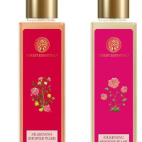 Forest Essentials Silkening Shower Wash Combo - Indian Rose & Iced Pomegranate