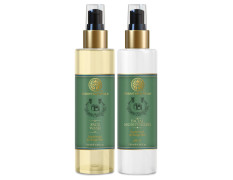 Forest Essentials Hydrating Facial Moisturiser Sandalwood & Orange Peel with SPF 25 | 130 ml & Facial Cleanser Sandalwood & Orange Peel | | 130 ml Combo