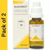 ADEL No. 18 (GLUCORECT) Diabetes Management Drops Pack of 2