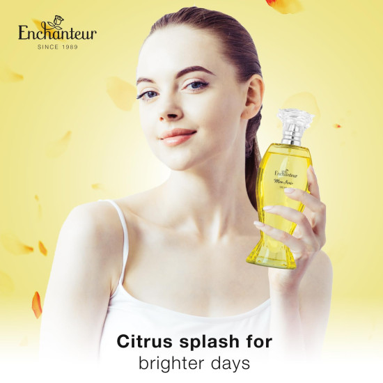 Enchanteur Mon Amie Liquid Lemon Perfume For Women, 100Ml