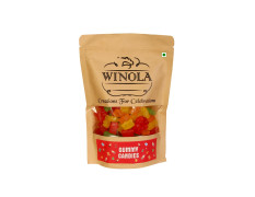 Winola Gummy Mixed Fruit Candies - 100% Veg, Gelatin Free Bear Gummies (150 Gm)
