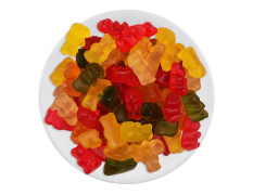 Winola Gummy Mixed Fruit Candies - 100% Veg, Gelatin Free Bear Gummies (150 Gm)