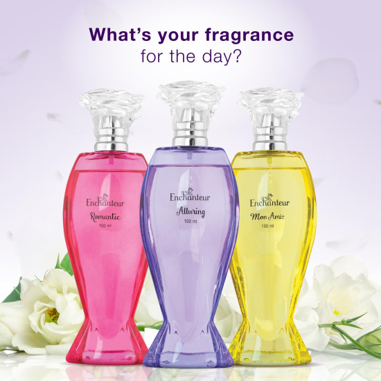 Enchanteur Alluring Rose Perfume Liquid For Women, 100Ml