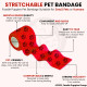 Foodie Puppies 2-Inch Self-Adhesive Kinesiology Pet Bandages - (2 Rolls, Small, 1.8M Each) | Waterproof, Elastic, Breathable Wrap for Dogs, Cats, and Humans | Wound Care, First Aid, Injury Recovery