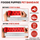 Foodie Puppies 2-Inch Self-Adhesive Kinesiology Pet Bandages - (2 Rolls, Small, 1.8M Each) | Waterproof, Elastic, Breathable Wrap for Dogs, Cats, and Humans | Wound Care, First Aid, Injury Recovery
