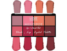 Love Earth Blush, Lips, Eyelid Palette With Richness Of Jojoba Oil And Vitamin E For Blush, Lips, Eyelids (16gm)