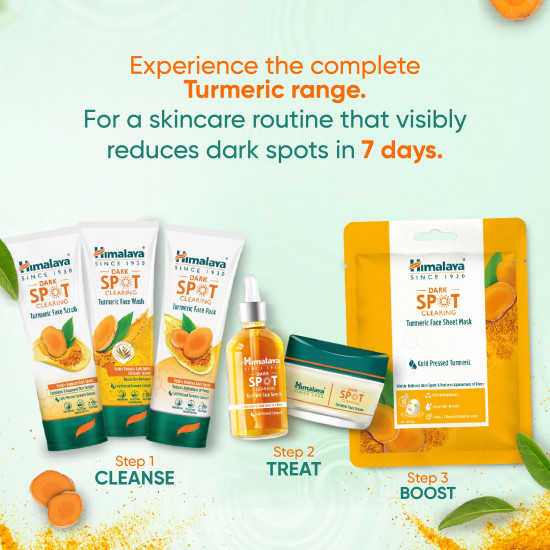 Himalaya Dark Spot Clearing Turmeric Face Wash | Reduce dark spots in 7 days | Organically sourced & Cold-pressed turmeric | 50ml