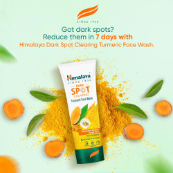 Himalaya Dark Spot Clearing Turmeric Face Wash | Reduce dark spots in 7 days | Organically sourced & Cold-pressed turmeric | 100ml