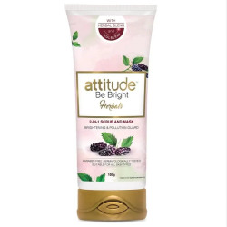 Amway Attitude Be Bright Herbals 2-in-1 Scrub and Mask 100gm