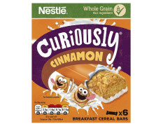 Nestle Curisously Cinnamon Breakfast Cereal Bars With Whole Grain 6 Bars 150g