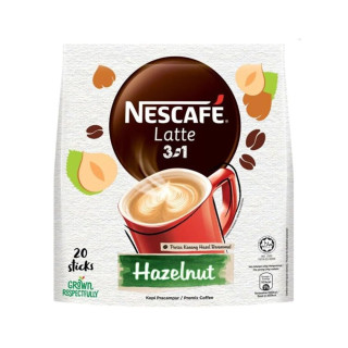 Latte Nes'cafe Latte 3 in 1 Hazelnut Coffee - Premix Coffee 20 sticks
