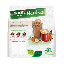 Nes'cafe Latte 3 in 1 Hazelnut Coffee - 20 Sticks - 480g