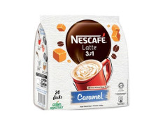 Nes'cafe Latte 3 in 1 | Latte Caramel | Premix Coffee | 20 Sticks - 500g