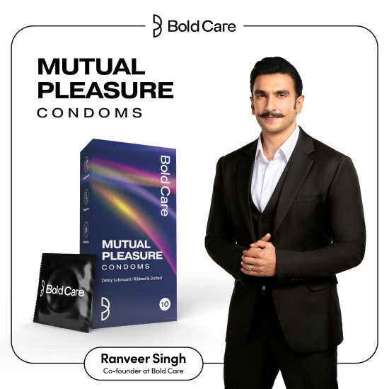 Bold Care Mutual Pleasure Dotted (576 Dots), Ribbed & D-LAY Condoms (Pack of 10) | Ultra thin with benzocaine & menthol lubrication | 60 Microns | Comes with Disposable pouch | Gold Standard Latex Bold Care Mutual Pleasure Dotted (576 Dots), Ribbed & D-LAY Condoms (Pack of 10) | Ultra thin with benzocaine & menthol lubrication | 60 Microns | Comes with Disposable pouch | Gold Standard Latex