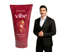 Bold Care Vibe Strawberry - Personal Lubricant for Men and Women - Premium Strawberry Flavour - Water Based Lube - Skin Friendly, Silicone and Paraben Free - No Side Effects - 50 ml