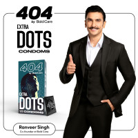 Bold Care 404 Extra Dotted Condom For Men (Pack of 1 (10 Units))