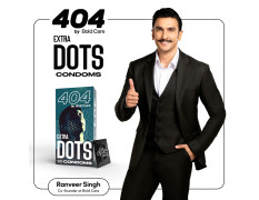 Bold Care 404 Extra Dotted Condom For Men (Pack of 1 (10 Units))