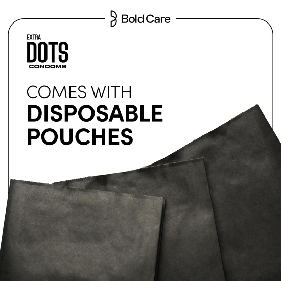 Bold Care 404 Extra Dotted Condom For Men (Pack of 1 (10 Units))