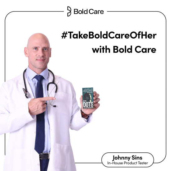 Bold Care 404 Extra Dotted Condom For Men (Pack of 1 (10 Units))