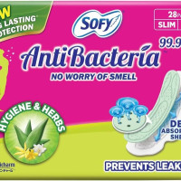 Sofy Anti Bacteria Extra Long Sanitary Pads, X-Large, Pack of 28 Sofy Anti Bacteria Extra Long Sanitary Pads, X-Large, Pack of 28