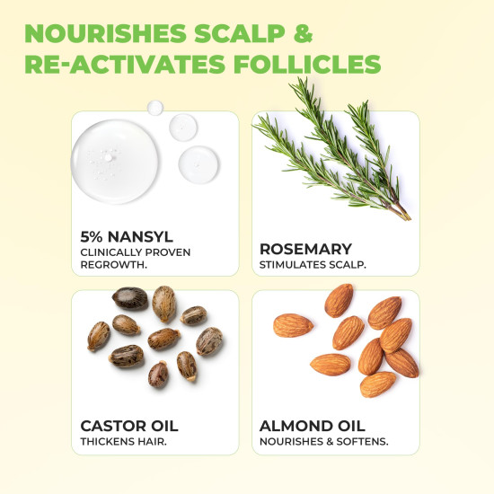 Avimee Herbal Keshpallav Hair Oil for Hair Growth | For Both Men & Women | Helps to reduce Hair Fall | With Rosemary, Castor, Amla, Coconut and Bhringraj Oil | Mineral Oil Free (Pack of 2)