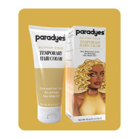 Paradyes Glitter Gold Temporary Hair Color, 45 gms | Lasts one wash | Delightful Fragrance | Suitable for Application on Black Hair | No Bleach Hair Makeup