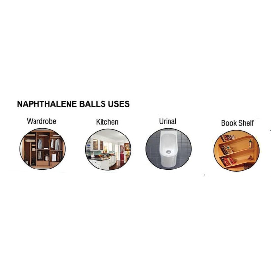 VACHI® Naphthalene Balls (Finail Goli) Kapoor Goli Stain-Free Anti-Insect,Repellant Mothballs Sanitary Cubes for Commercial Use for Cloth/Wardrobe, Bathroom, Toilet,Wash Basin (200 Grams, Colourful)