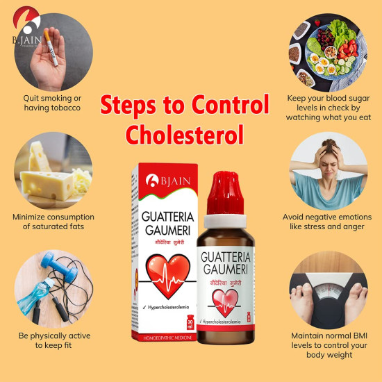Bjain Guatteria Gaumeri Drops 30ml for Hypercholesterolemia | Homeopathic Medicine