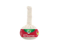 Zandu Ayurvedic Pain Relief Potli | 100% Ayurvedic Manual Massager Potli | 17 Herbs to Soothe Pain, Knee, Back, Legs | Reduces Joint & Muscular Pain | Improves Blood Circulation for Men & Women | 180g