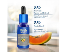 Blue Nectar Under Eye Serum with Plant Based Niacinamide from Potato Starch Papaya Dark Circles Serum with Advance Skin Firming Brightening Form (17 Herbs, 30ml)