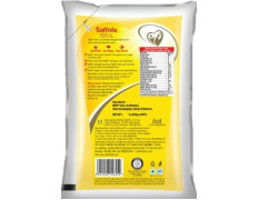 Saffola Total Refined Oil - Blend of Rice Bran & Safflower Oil | Cholesterol Lowering | 1L