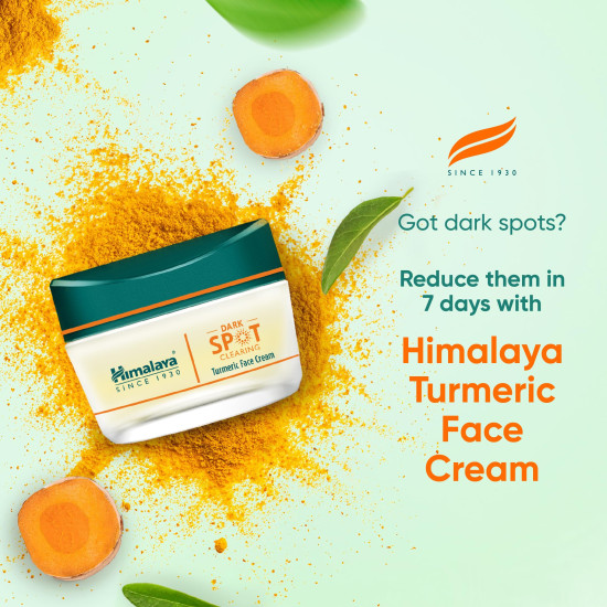 Himalaya Wellness Company Dark Spot Clearing Turmeric Face Cream | Organically Sourced Turmeric | Reduce Dark Spots In 7 Days | 2% Glycolic Acid & 2% Niacinamide | 50G