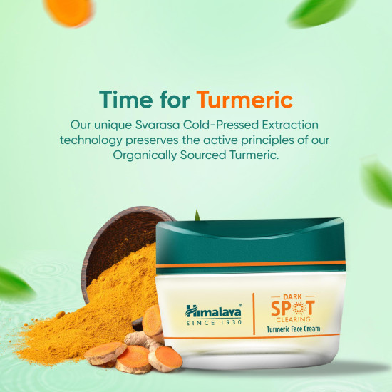 Himalaya Wellness Company Dark Spot Clearing Turmeric Face Cream | Organically Sourced Turmeric | Reduce Dark Spots In 7 Days | 2% Glycolic Acid & 2% Niacinamide | 50G