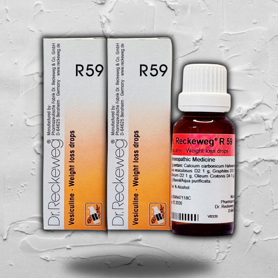 HOMEOLAV R 59 Homeopathic Drops || Set Of 2(22Mlx2) || Dr. Reckeweg And Co German
