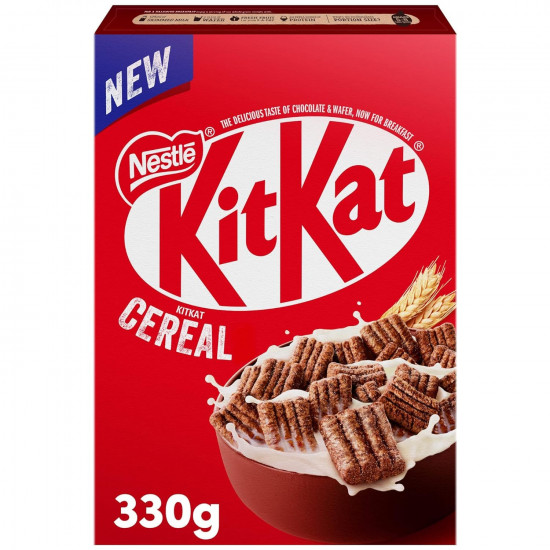 Kitkat Chocolate Breakfast Cereal The Delicious Taste Of Chocolate & Wafer With Milk Chocolate Coating Crunchy Wholegrain & Full Cocoa Explosion Pack 330g