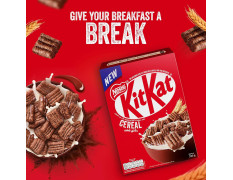 Kitkat Chocolate Breakfast Cereal The Delicious Taste Of Chocolate & Wafer With Milk Chocolate Coating Crunchy Wholegrain & Full Cocoa Explosion Pack 330g