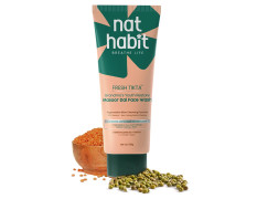Nat Habit Masoor Dal Face Wash, Fresh Daily Tikta For Men & Women, Skin Brightening, With Masoor & Moth Dal, Suitable For All Skin Types, Chemical & Sulphate Free - 100g