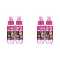Livon Hair Serum For Women | All Hair Types | Smooth, Frizz-Free & Glossy Hair | With Argan Oil & Vitamin E | 100 Ml (Pack Of 4)