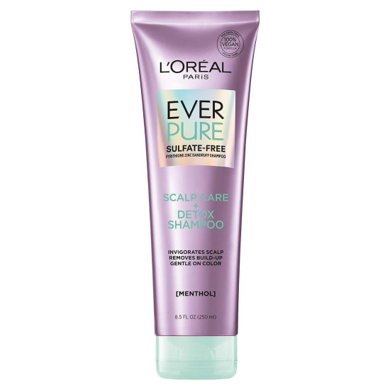 LOreal Ever Pure Scalp Care+Detox Shampoo 250ml