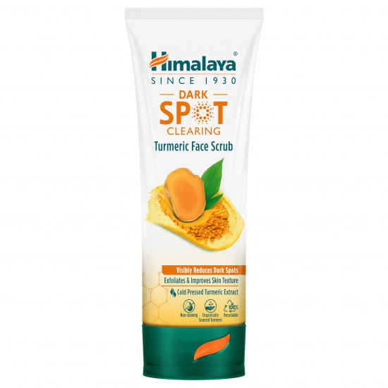 Himalaya Dark Spot Clearing Turmeric Face Scrub | Organically sourced Turmeric | Reduce dark spots in 7 days | Gives Radiant Skin | 100g