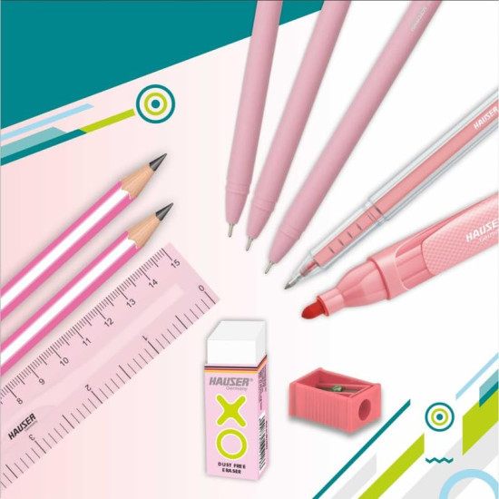 Flair Hauser XO Writing Stationery Kit | A Complete Writing Kit | Gift Set for Kids Students & Office | Combination Set of 10 - Color May Vary