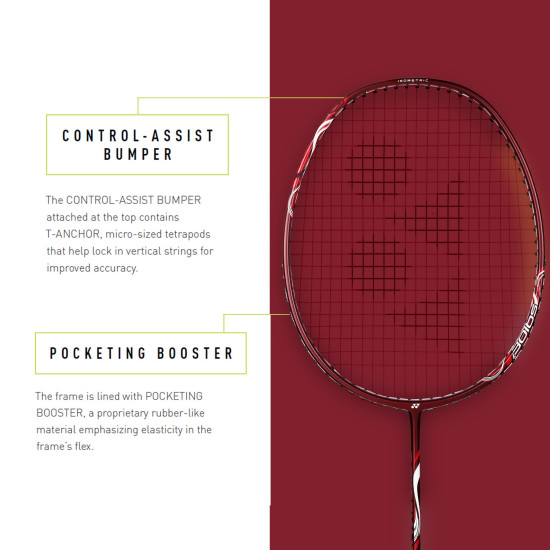 YONEX Graphite Badminton Racquet Astrox Lite 45I 5U G4 (Kurenai), Multicolor, Graphite, Multicolor